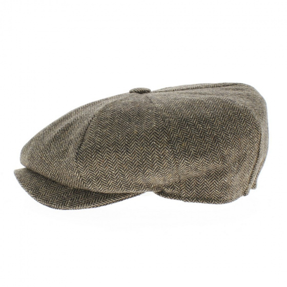 Arnold cap brown beige chevron Arnold cap brown beige chevron