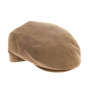 Flat leather cap