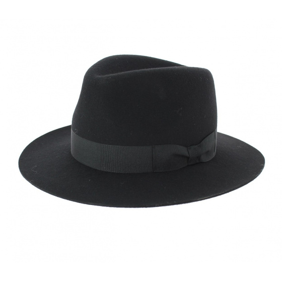 Indiana Jones Traveller Hat Black wool felt - Traclet