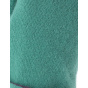 Two-tone gloves - green/plum