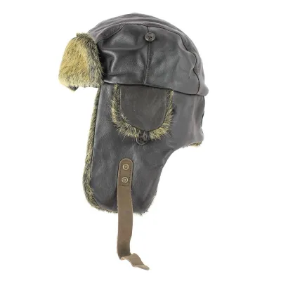 leather aviator ushanka - leather ushanka sale - Traclet Hat Shop Reference : 4359 | Traclet Hat Shop