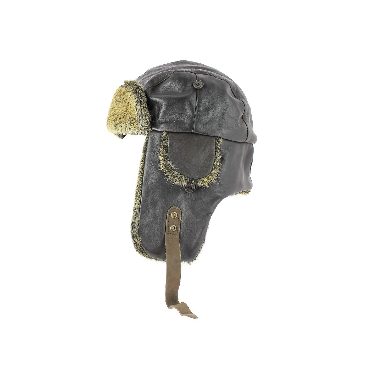 chapka aviator cuir - vente chapka cuir - Chapellerie Traclet Reference : 4359 | Chapellerie Traclet