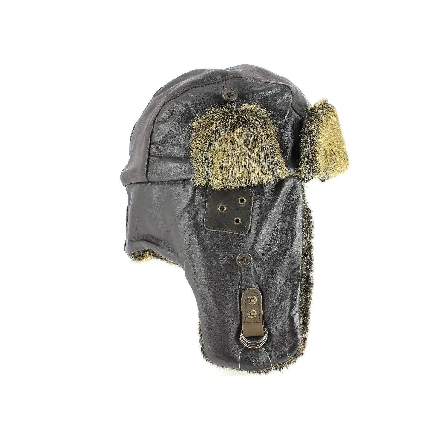 chapka aviator cuir - vente chapka cuir - Chapellerie Traclet Reference : 4359 | Chapellerie Traclet