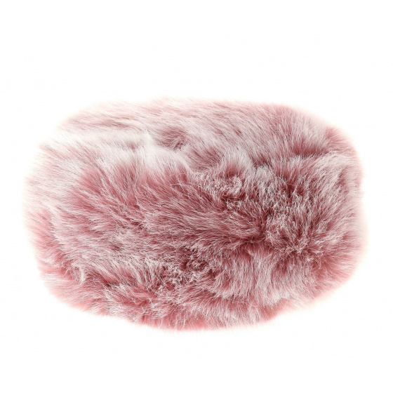 Pink Faux Fur Roberti Beanie - Traclet