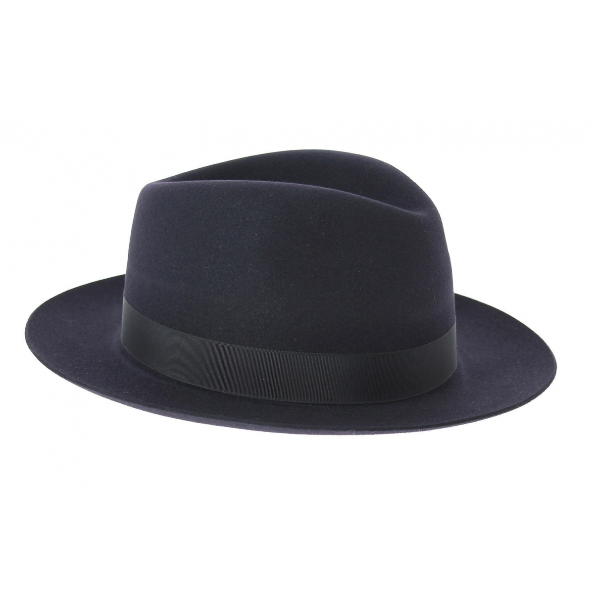 STETSON Cappello Bogart Penn In Feltro Di Pelo – Marrone, Falda 6 Cm, Corona 10 Cm, Made In EU
