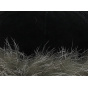 Gray fox fur hat