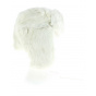 White Rabbit Fur Ushanka Hat - Traclet