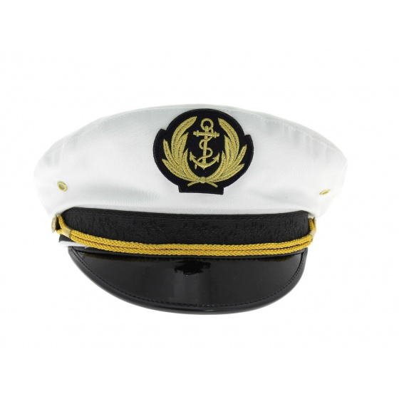 White Captain's Cap
