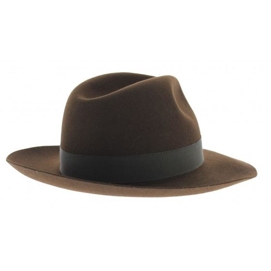 Brown Fur Felt Bogart Hat Brown Fur Felt Bogart Hat