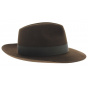 Brown Fur Felt Bogart Hat