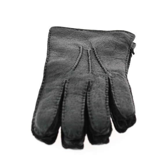 Wool-lined Peccary leather gloves - Roeckl
