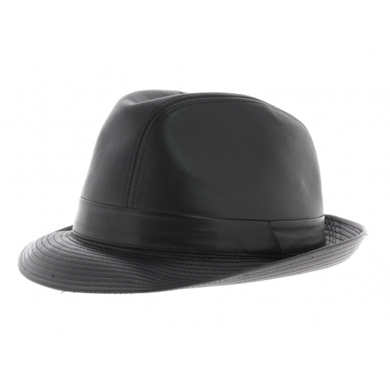 Chapeau cuir style blue's brothers