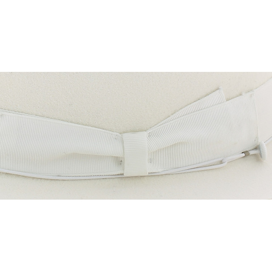 Chapeau Borsalino blanc