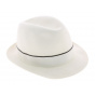 Trilby white felt Borsalino hat