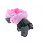 Pink and grey desert scarf