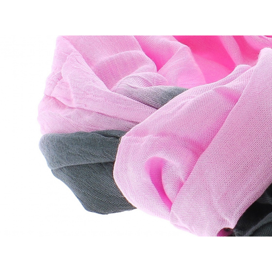 Pink and grey desert scarf