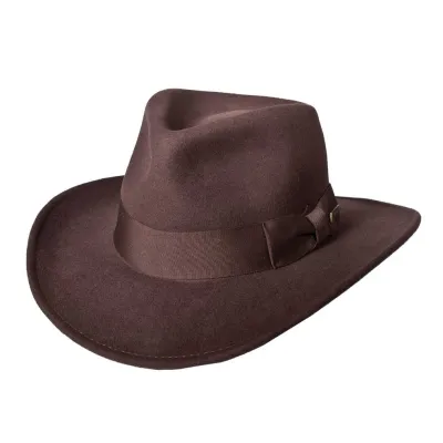 Chapeau Traveller Indiana Jones Feutre laine Marron