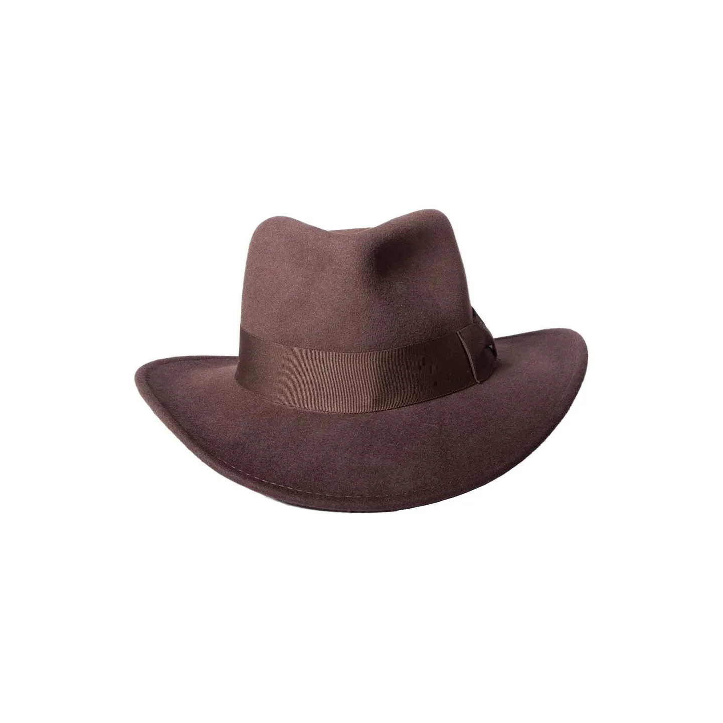 Chapeau Indiana - Feutre laine brun Reference : 1686 | Chapellerie Traclet