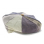 Irish 8-Panel Omagh Cap Patchwork Linen