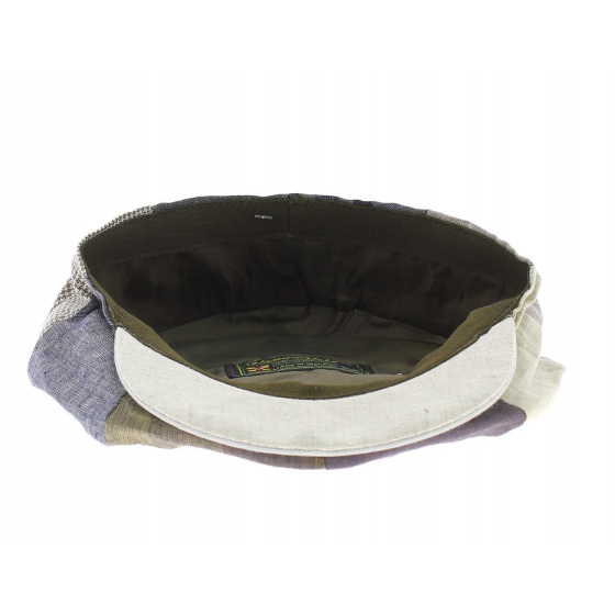 Irish 8-Panel Omagh Cap Patchwork Linen Irish 8-Panel Omagh Cap Patchwork Linen
