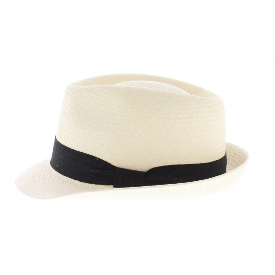 Natural Panama Trilby Hat - Traclet Natural Panama Trilby Hat - Traclet