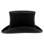 Black Wool Felt Top Hat Made in France