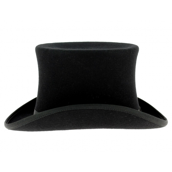 Black Wool Felt Top Hat Made in France Black Wool Felt Top Hat Made in France