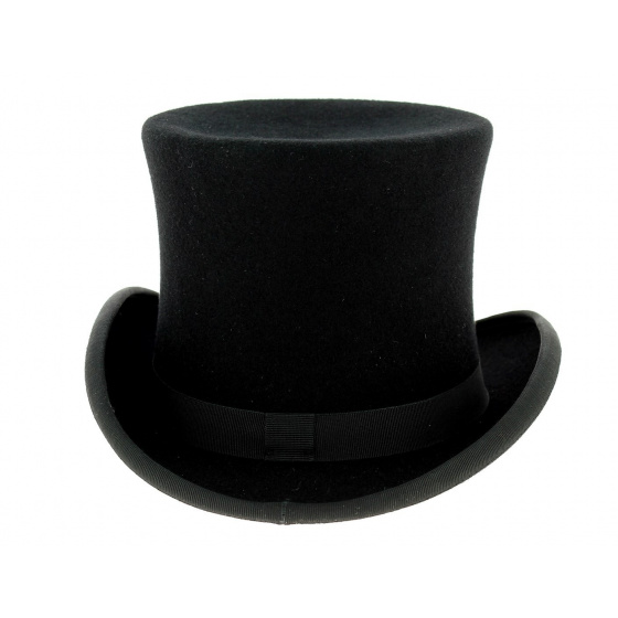 Black Wool Felt Top Hat Made in France Black Wool Felt Top Hat Made in France