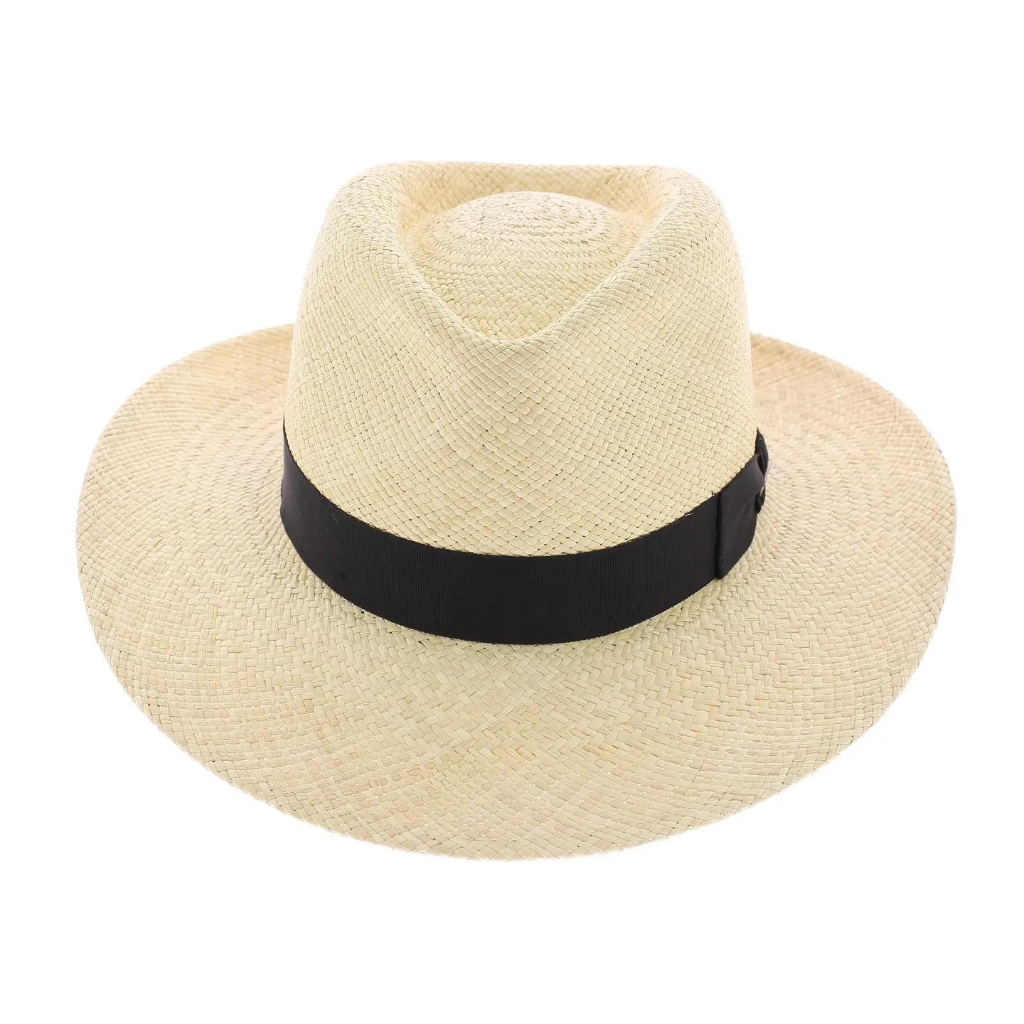 Black Colmar Panama Fedora Hat - Mayser Reference: 1967 | Traclet Hat Shop
