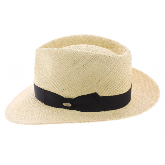 Black Colmar Panama Fedora Hat - Mayser Black Colmar Panama Fedora Hat - Mayser