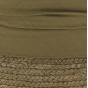 Brown hemp straw cloche hat