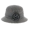 chapeau paille cloche gris - boutique de chapeau Reference : 4684 | Chapellerie Traclet