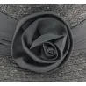 chapeau paille cloche gris - boutique de chapeau Reference : 4684 | Chapellerie Traclet