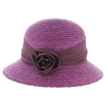 garnet bell straw hat - hat shop Reference: 4685 | Chapellerie Traclet
