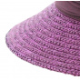 Garnet straw cloche hat