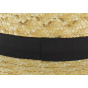 French Boater Natural Straw - Traclet