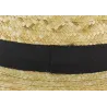 Canotier Français Paille Naturelle - Traclet Reference : 33 | Chapellerie Traclet