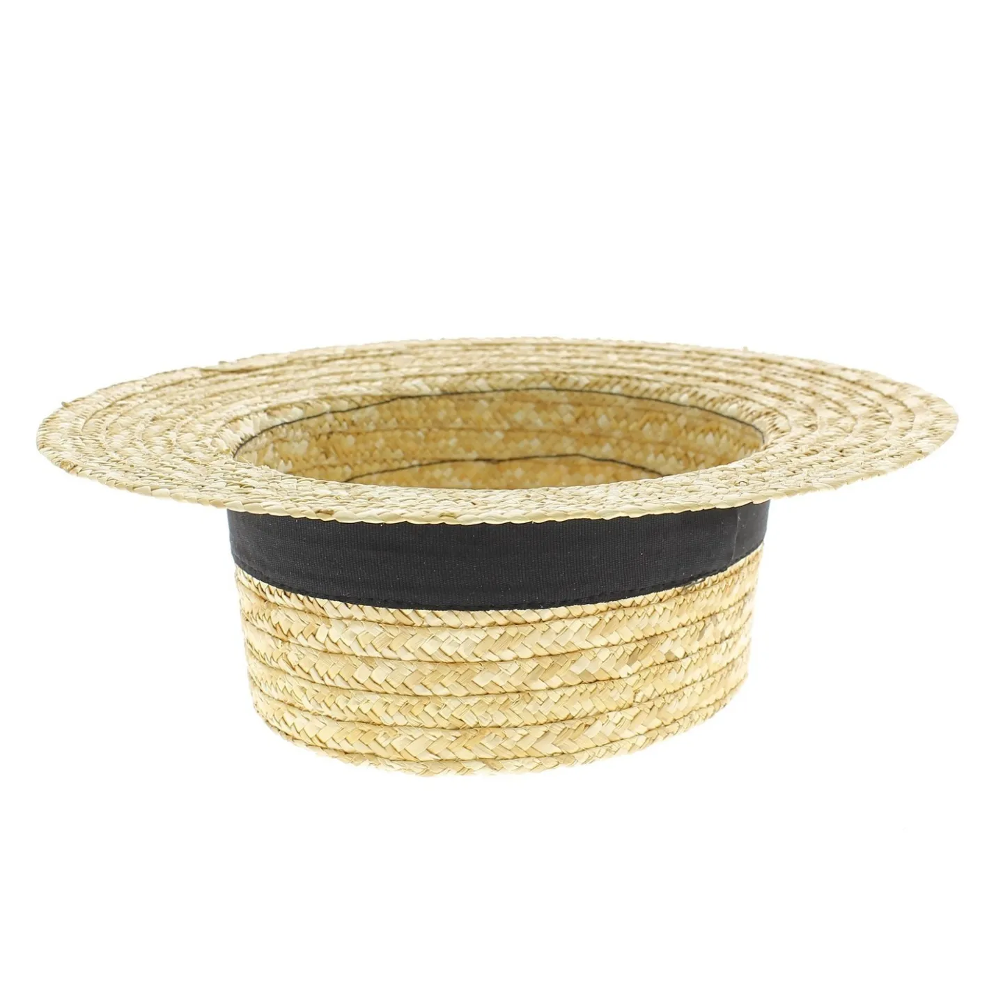 Canotier Français Paille Naturelle - Traclet Reference : 33 | Chapellerie Traclet
