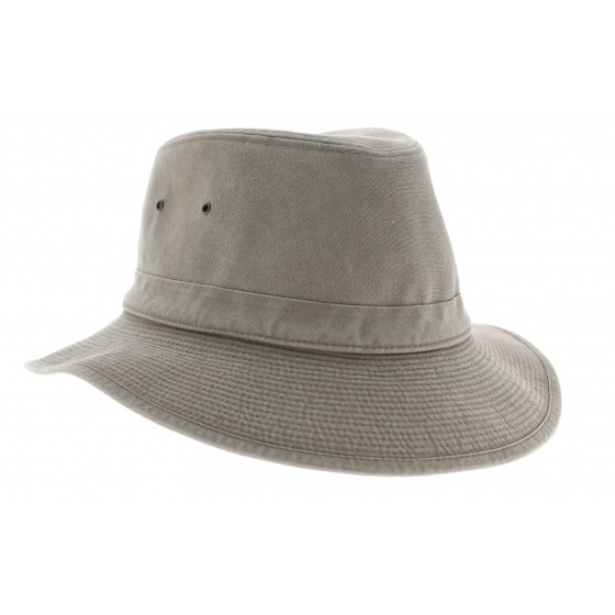 Chapeau Safari Serengeti Coton Gris UPF 50+ - Crambes