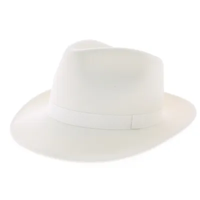 White fedora hat Reference: 326 | Chapellerie Traclet