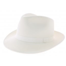 White Felt Fedora Hat