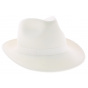 Chapeau Fedora Feutre Blanc