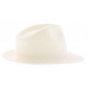 White Felt Fedora Hat