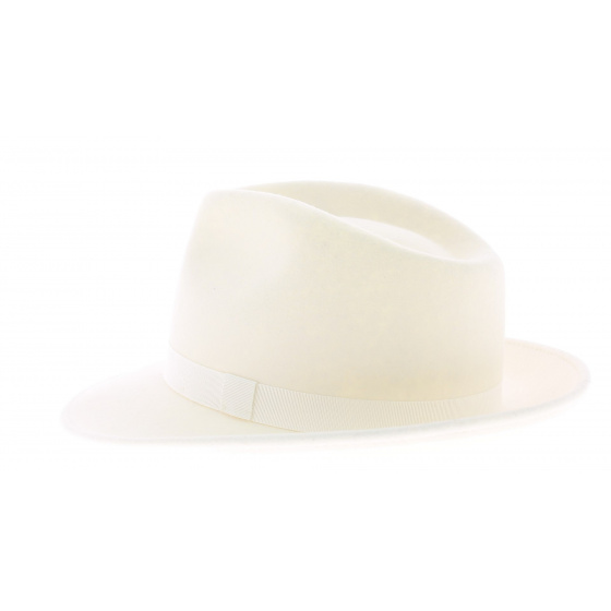 White Felt Fedora Hat White Felt Fedora Hat