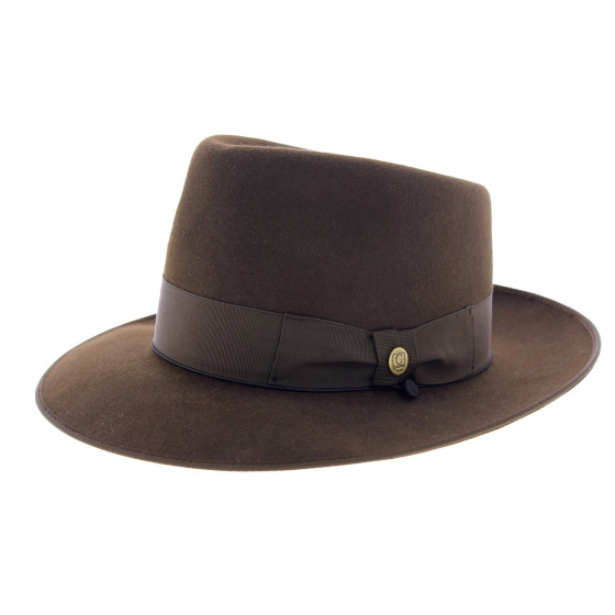 Johnny Hat Brown Felt Hair - Guerra 1855