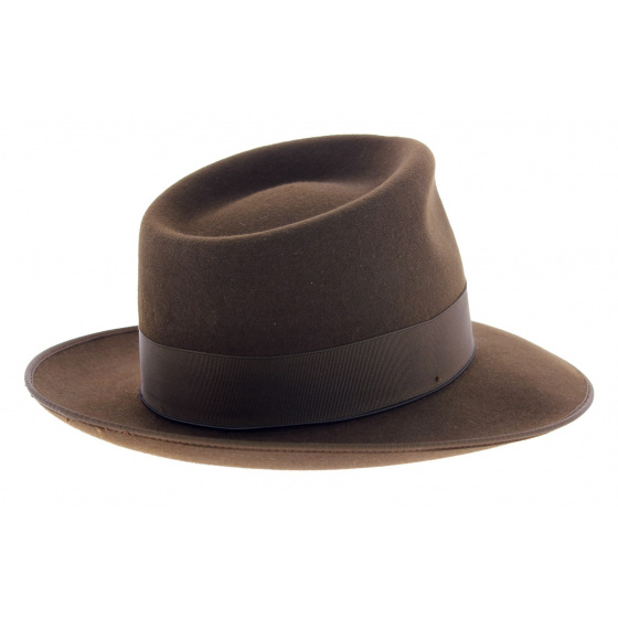 Chapeau Johnny Feutre Poil Marron - Guerra 1855 Chapeau Johnny Feutre Poil Marron - Guerra 1855