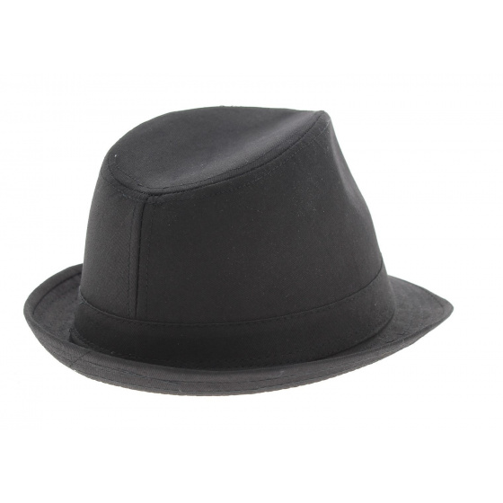 Chapeau trilby jazz - Coton noir