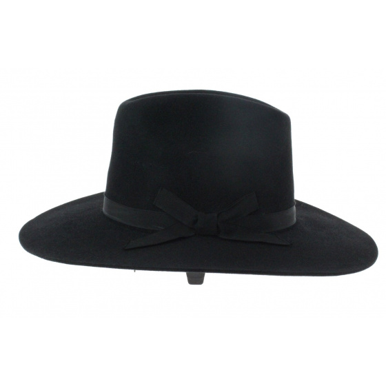 Western Hat - Black Fur Felt Western Hat - Black Fur Felt