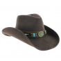 Cowboy Hat Jewel of the West Brown Felt - Bullhide