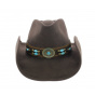 Cowboy Hat Jewel of the West Brown Felt - Bullhide